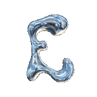 E Font Sticker