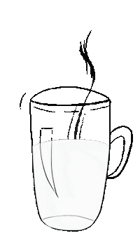 aclavel coffee morning cafe milk Sticker