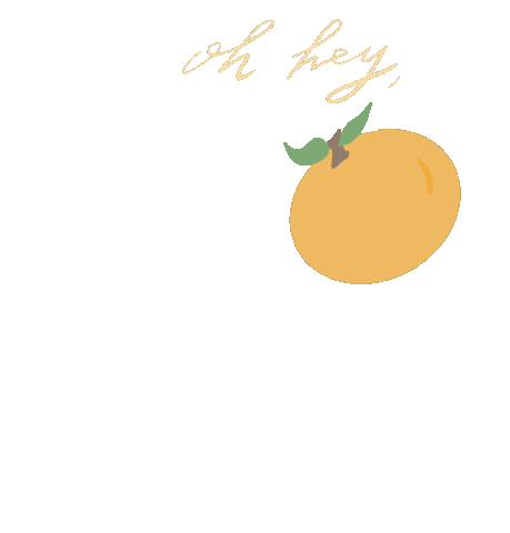 _sydneybaldwin giphyupload cute hey orange Sticker