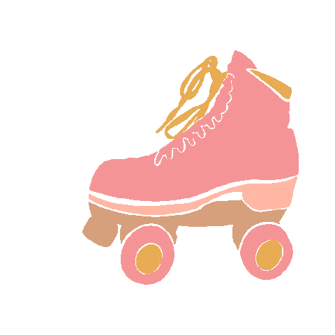 Brodi-Rose illustration skater derby roller derby Sticker