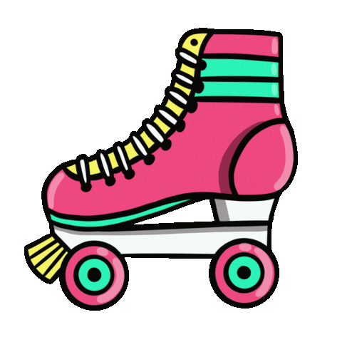 Roller Derby 90S Sticker by Sophie Rose Brampton