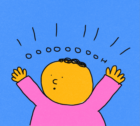 excited illustration GIF