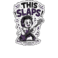 Bass Playing Sticker by International Society for Music Education