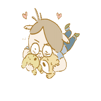 msstory022 hug couple sheep 咩 Sticker