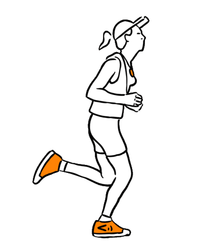 Runner Sticker by comacessibilidade