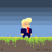 bugge cool pixelart trump pixels GIF