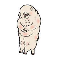 Awkward Blush Sticker by eszterke
