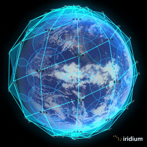 Iridiumcomm giphyupload iridium iridium satellites iridium satellite constellation GIF