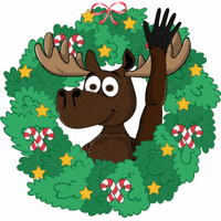 DoYouMoose christmas hi winter xmas GIF