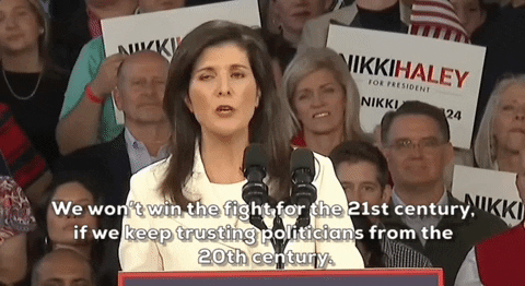 Nikki Haley Gop GIF by GIPHY News