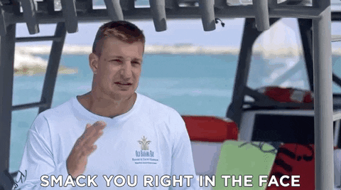 rob gronkowski slap GIF by Shark Week