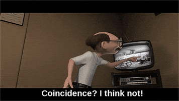 i think not no coincidence GIF