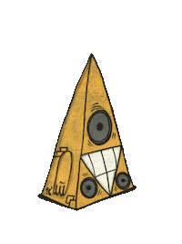 Bass Triangle Sticker by Chris Haven