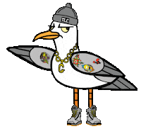 Tattoos Seagull Sticker