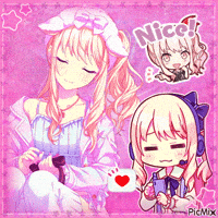 Pink Chibi GIF