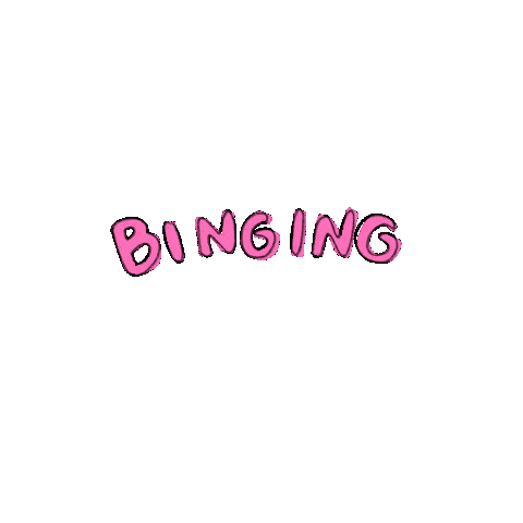 netflix eating Sticker by Anna Xu