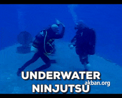 underwater ninjutsu GIF by AKBAN Academy