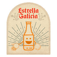 happy beer Sticker by Estrella Galicia