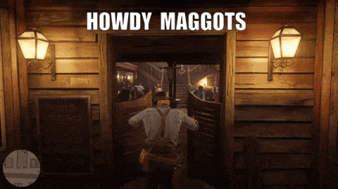 Nicodemusss giphyupload howdy rdr2 red dead redemption GIF