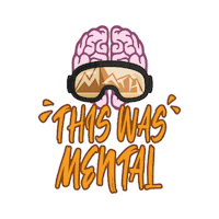 Brain Riding Sticker by Math Academy Snowboard