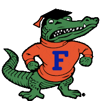 Gators Basketball Orange Sticker by University of Florida