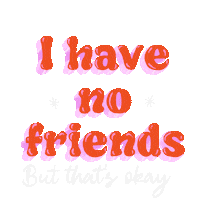 Sad Friends Sticker by Petra Koko