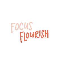 focusandflourish marketing focus strategy planning Sticker
