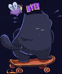 Dwarf-Factory cat cats bye goodbye GIF