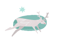 sveta_belaya animation christmas star running Sticker