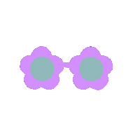 Sunglasses 花 Sticker