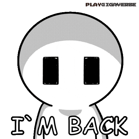 Guess Whos Back Sticker by Playgigaverse