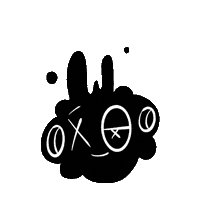 Black Munzi Sticker