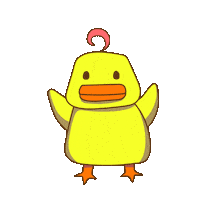Happy Cute Duck Sticker