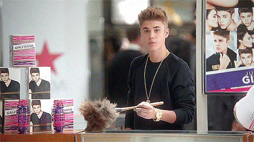 justin bieber cleaning GIF
