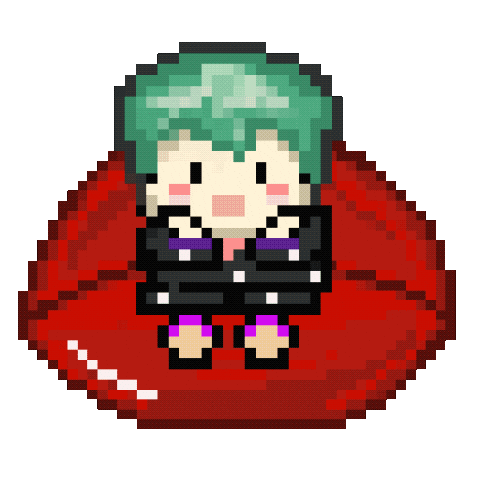 Happy Pixel Sticker