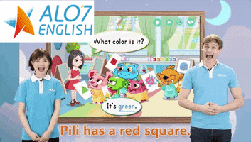 red square alo7 english GIF by ALO7.com