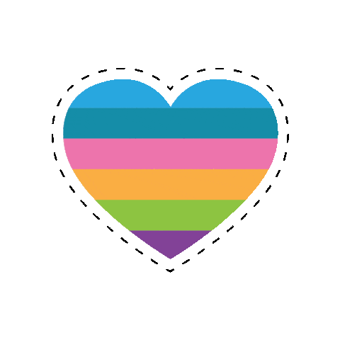 BanffPride giphygifmaker heart pride loveislove Sticker