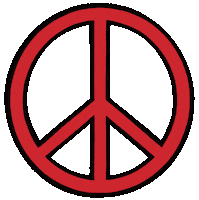 Peace And Love Fun Sticker
