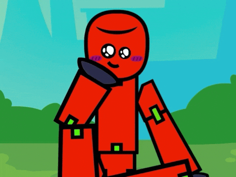 Blushing In Love GIF by Stikbot