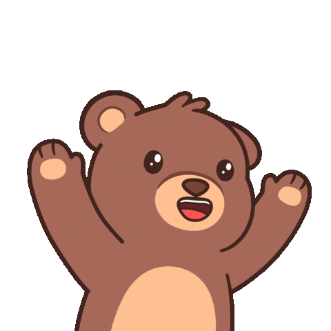 Happy Lets Go Sticker by BEARISH