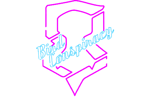 Neon Flash Sticker by Bird Conspiracy