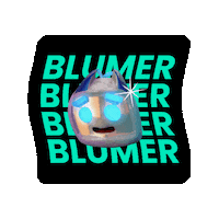 3D Robot Sticker by Blumer