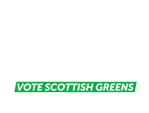 General Election Vote Green Sticker by Scottish Greens