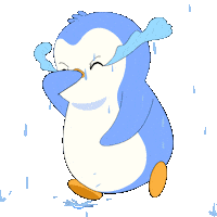 Sad Run Sticker by Pudgy Penguins