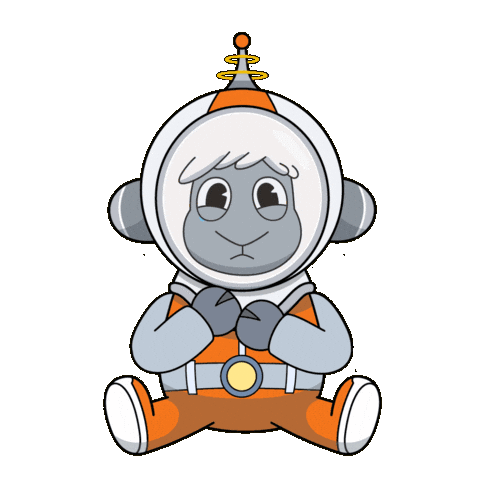 Space Crying Sticker by The Sad Times