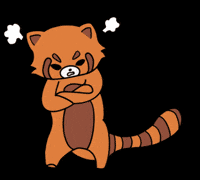 Angry Red Panda GIF
