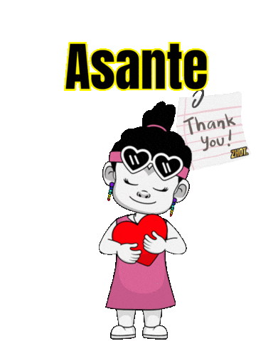 Thanks Thank You Sticker by Zhotcita