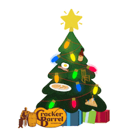 Christmas Tree Winter Sticker by Cracker Barrel