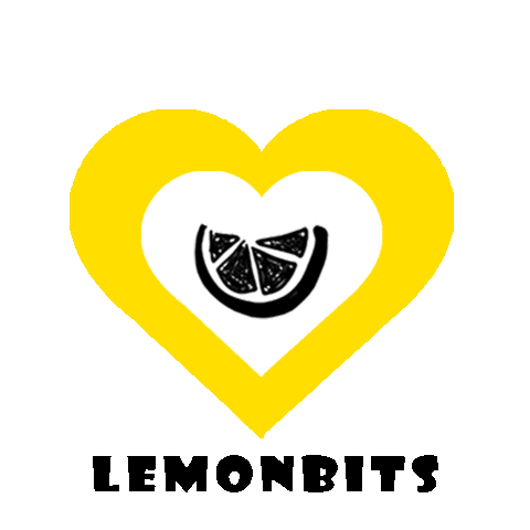 Heart Zitrone Sticker by Lemonbits