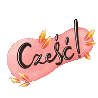 ilustracyjnie hello good morning cześć powitanie Sticker